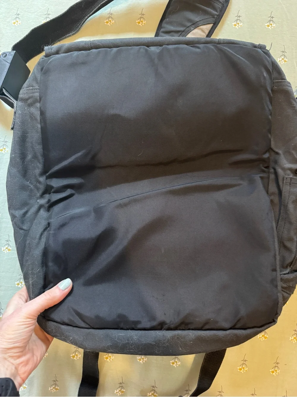 Jansport Black and Gray Padded Computer Messenger Bag